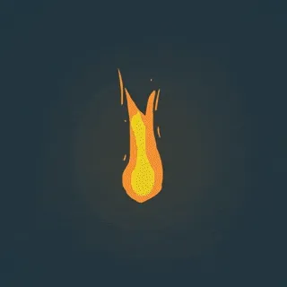 A FIRE BURNS...