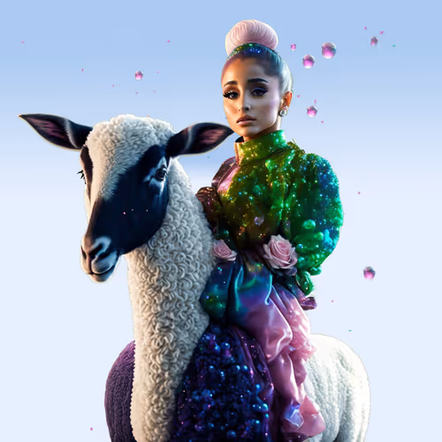 Riding on a lamb - Ariana Grande - special delivery