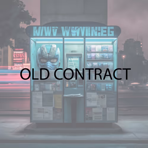 old contract for NEWZZTANDZ MMCLIV