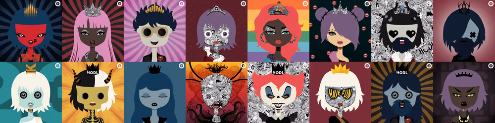 Queens+Kings by Hackatao