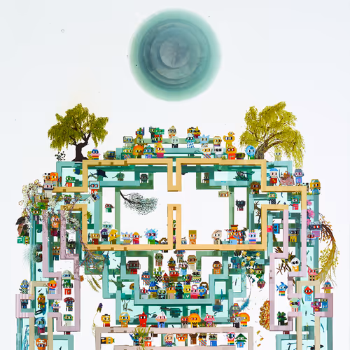 Persons, Places & Things - Dustin Yellin x Nouns x FWB