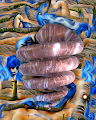 Blue Snake and Burning Nude