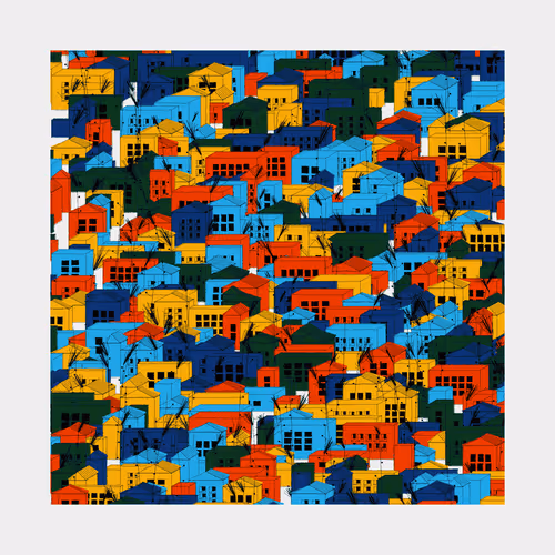 Abstracted Village by Hojo