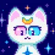 Pixel cats tarot