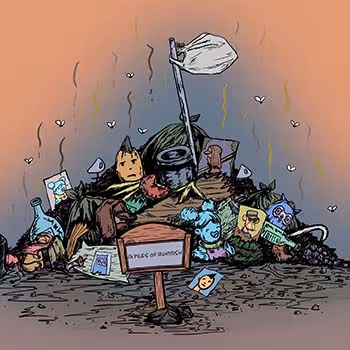Apilesofrubbish