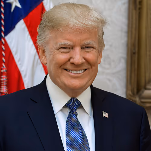 Photo of President Donald J. Trump smiling