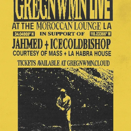 GREGNWMN LIVE @ THE MOROCCAN LOUNGE - FLYER