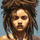 dreadlocks portrait