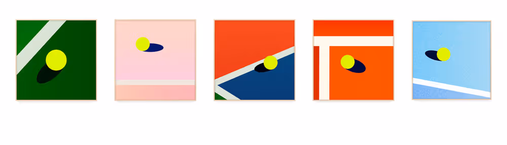 LOVE Tennis Art Project by Martin Grasser