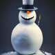 angry snowman