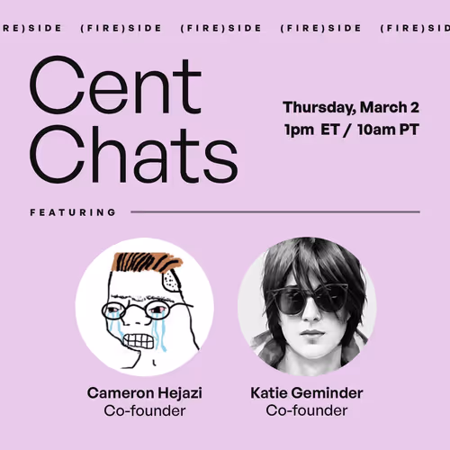 RSVP: Virtual Cent Chat on March 2nd.