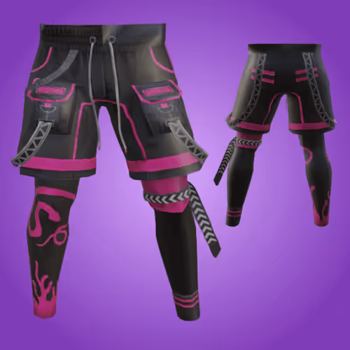 Punk Shorts With Ribbons