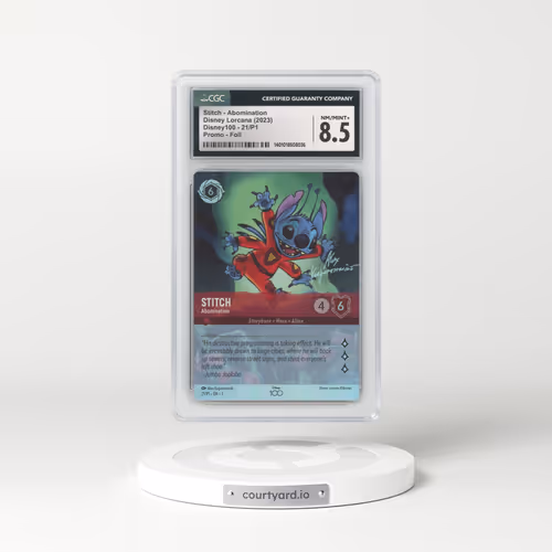 2023 Disney100 - English #21/P1 Stitch - Abomination - Foil (CGC 8.5 NM-MT+)