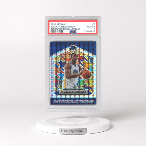 2021 Panini Mosaic #8 Jonathan Kuminga - Intruductions (PSA 8 NM-MT)