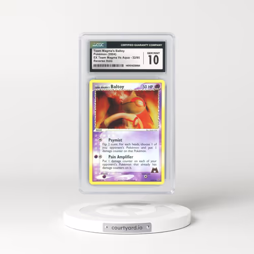 2004 EX Team Magma Vs Team Aqua #32 Team Magma's Baltoy - Holo (CGC 10 GEM MINT)