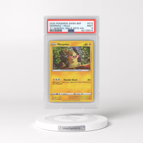 2020 Pokémon Swsh Black Star Promo #012 Morpeko - Holo 2021 General Mills 25th Anniversary (PSA 9 MINT)
