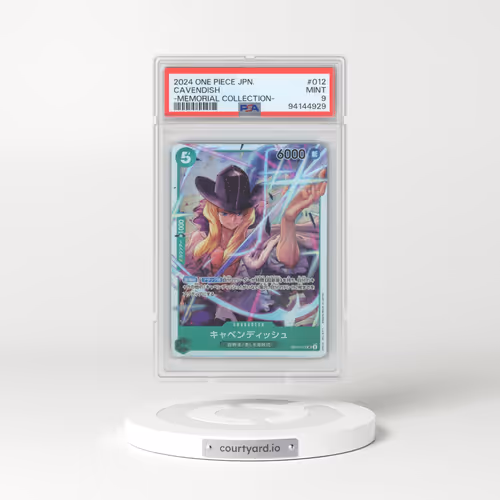 2024 One Piece Japanese Extra Booster -Memorial Collection #012 Cavendish (PSA 9 MINT)
