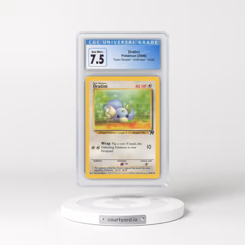 1999 Team Rocket #53 Dratini (CGC 7.5 NM+)