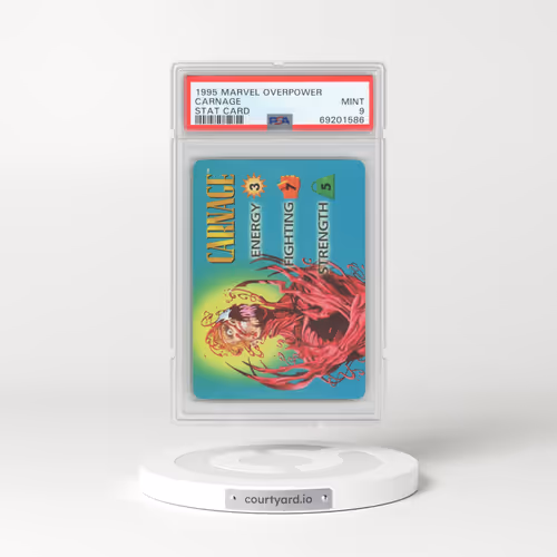 1995 Marvel Overpower Carnage - Stat Card (PSA 9 MINT)