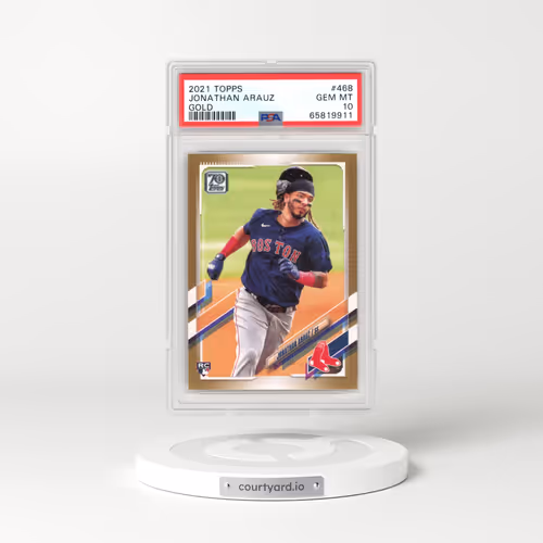 2021 Topps #468 Jonathan Arauz - Gold (PSA 10 GEM MINT)