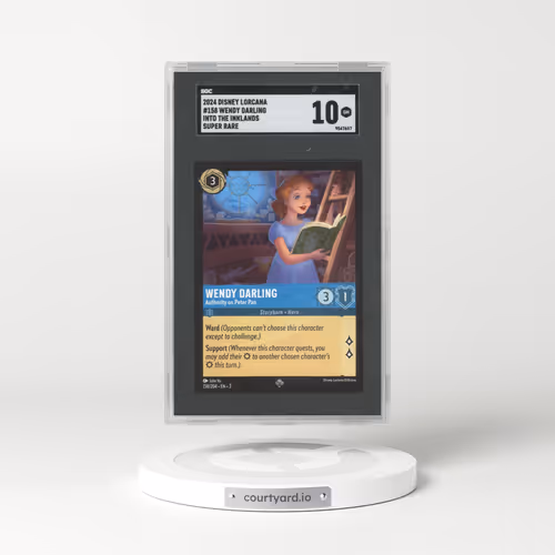 2024 Disney Lorcana Into The Inklands #158 Wendy Darling - Super Rare (SGC 10 GEM MINT)