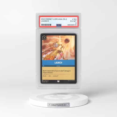 2023 Disney Lorcana EN 2-Rise of the Floodborn #164 Launch (PSA 6 EX-MT)