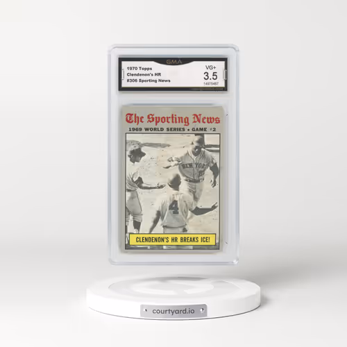 1970 Topps #306 Clendenon's Home Run - Sporting News (GMA 3.5 VG+)