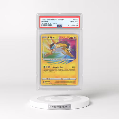 2020 Vivid Voltage #050 Raikou (PSA 10 GEM MINT)