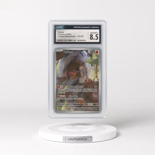 2024 Twilight Masquerade #172 Torkoal (CGC 8.5 NM-MT+)
