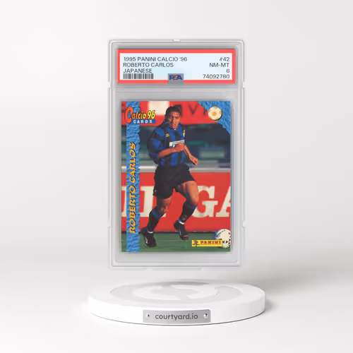 1995 Panini Calcio '96 #42 Roberto Carlos - Japanese (PSA 8 NM-MT)
