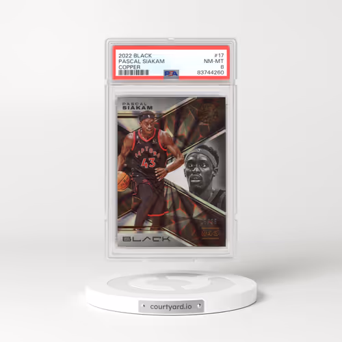 2022 Panini Black #17 Pascal Siakam (PSA 8 NM-MT)