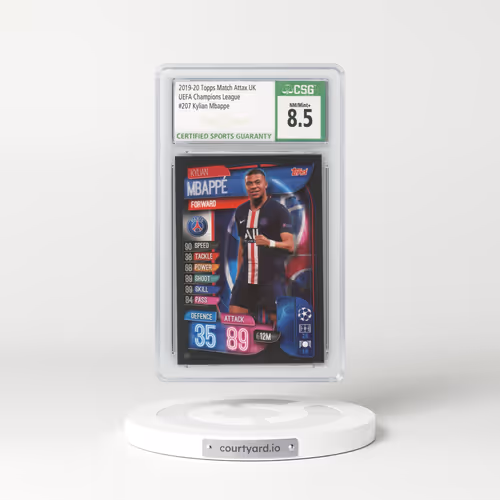 2019 Topps Match Attax UK #207 Kylian Mbappe (CSG 8.5 NM-MT+)