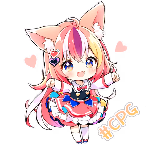 ちびキャラ制作記念NFT -【Colorful pop Paw Girls】