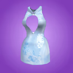 Blue Peekaboo Dress