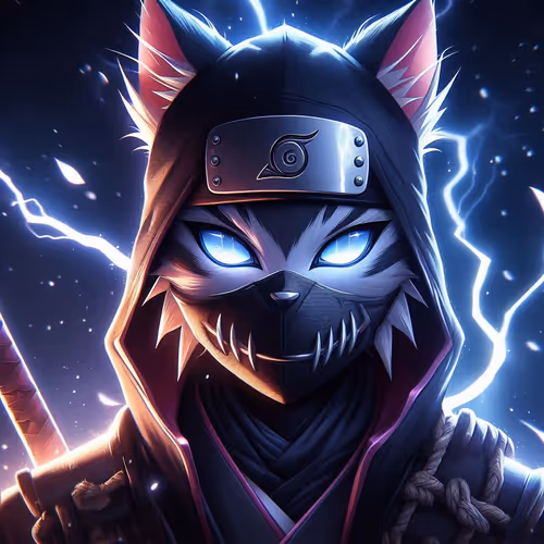 Cat Samurai mini