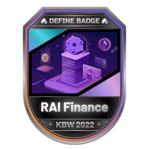 Rai Finance Badge by DeFine