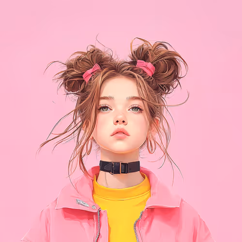 Bold Youth: Portrait of a Vibrant Girl