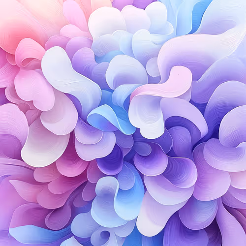 Ethereal Bloom: Ocean-Inspired Abstract Color Waves