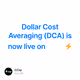 Dollar Cost Averaging (DCA) is now live on DZap⚡️