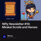 Nifty Newsletter 10 Mirakai Scrolls and Heroes