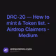 DRC-20 — How to mint & Token list. - Airdrop Claimers - Medium