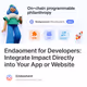 Endaoment for Developers: Integrate Impact Directly into Your App or Website