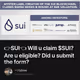 👉SUI👈 Will u claim $SUI? Are u eligible? Did u submit the form?