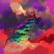 Colorful painting of stairs