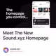 Meet The New Sound.xyz Homepage