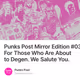 Punks Post Mirror Edition #03 - For Those Who Are About to Degen. We Salute You.