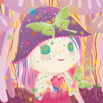 Luna Mushroom by Alicia Freeman x Reddit Collectible Avatars