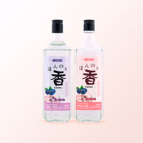 MEISEI Honnori Kaoru Liqueur Bottle Design - Nov. 2013