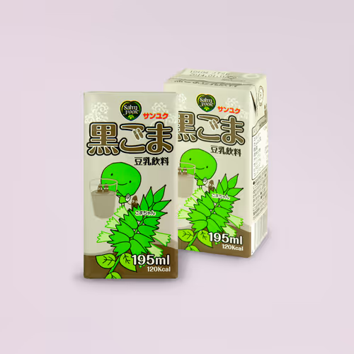 SamYook Black Sesame Soy Milk Package Design - Feb. 2013