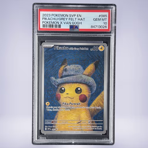 2023 Pokémon Pikachu with Grey Felt Hat #085 PSA 10